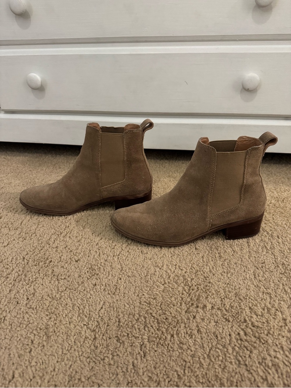 Steve Madden Taupe Ankle Boots - Picture 3 of 4